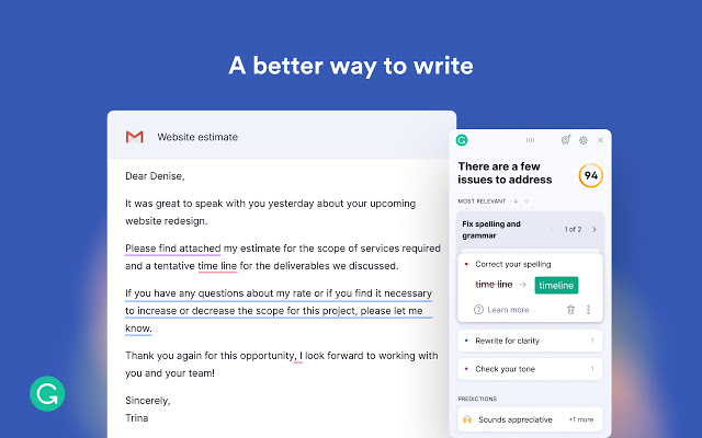 Grammarly plugin