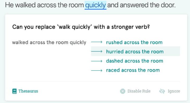 Grammar Checking through Prowriting Aid