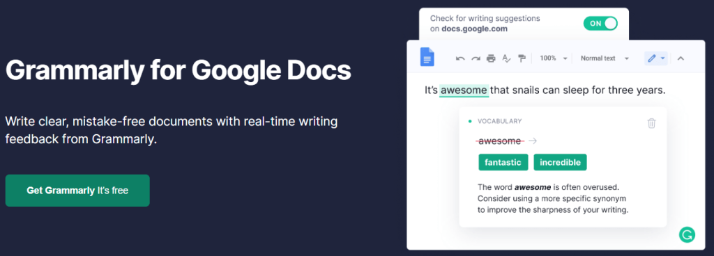Grammarly For Docs