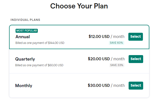 Grammarly Premium Pricing